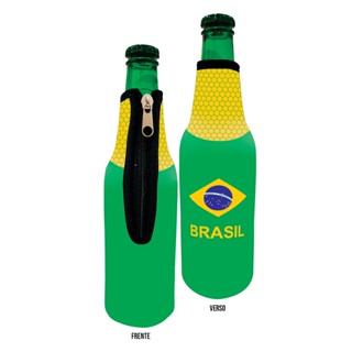 Porta Long Neck Com Zíper Em Neoprene