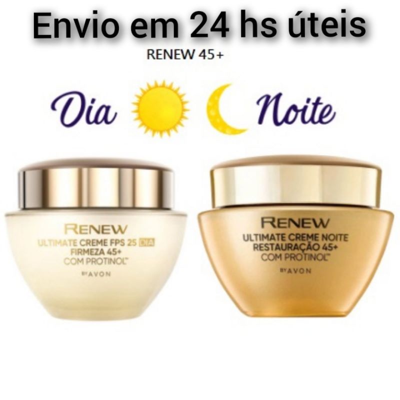 Creme Facial Antirrugas Renew Ultimate Dia Ou Noite Avon Shopee Brasil