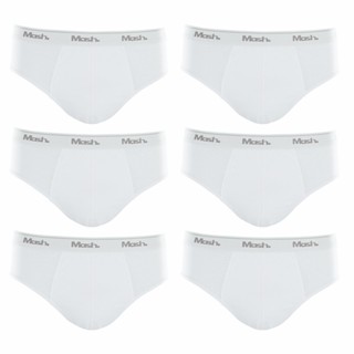 Kit com 6 Cuecas Mash Slip 7358 Algodão