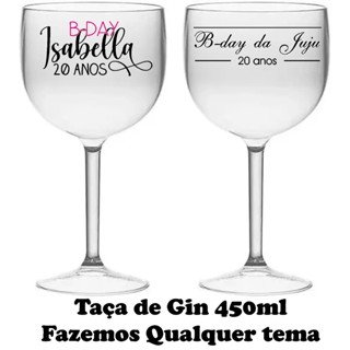 Kit 60 taças de Gin 450ml Personalizada
