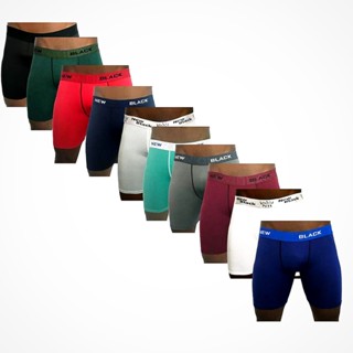 Kit 10/05 Cuecas Boxer Box Ciclista Long Leg Perna Comprida Previne Assaduras
