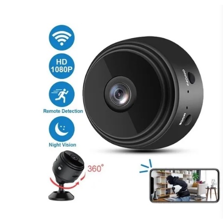 Mini Camera Discreta Ip Espiã Wifi Full Hd Segurança A9 Gravador de Voz ...