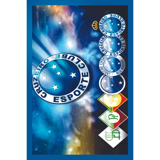Placa Quadro Decorativo Cruzeiro Mafia Azul Zeiro maior de minas de MDF 6mm (Não empena com tempo) 20x28cm Impressão Direta 44