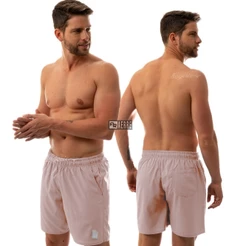 Short Bermuda Com Bolso Masculino Resistente a Agua Liso Basico Com Cordao Regulavel Moda Praia