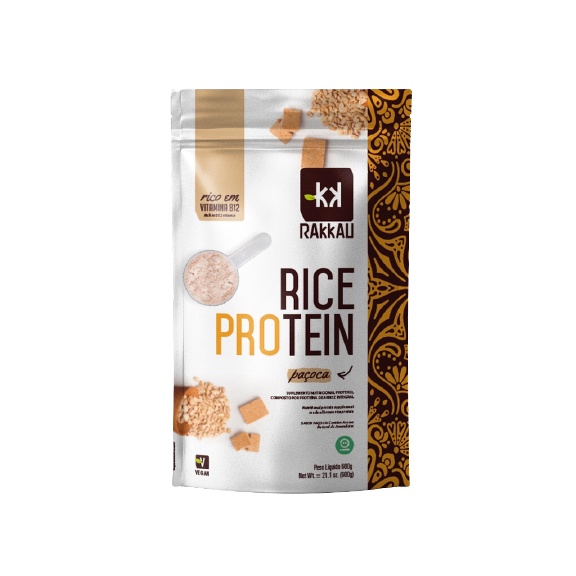 Kit 2X: Rice Protein Paçoca Vegana Rakkau 600g