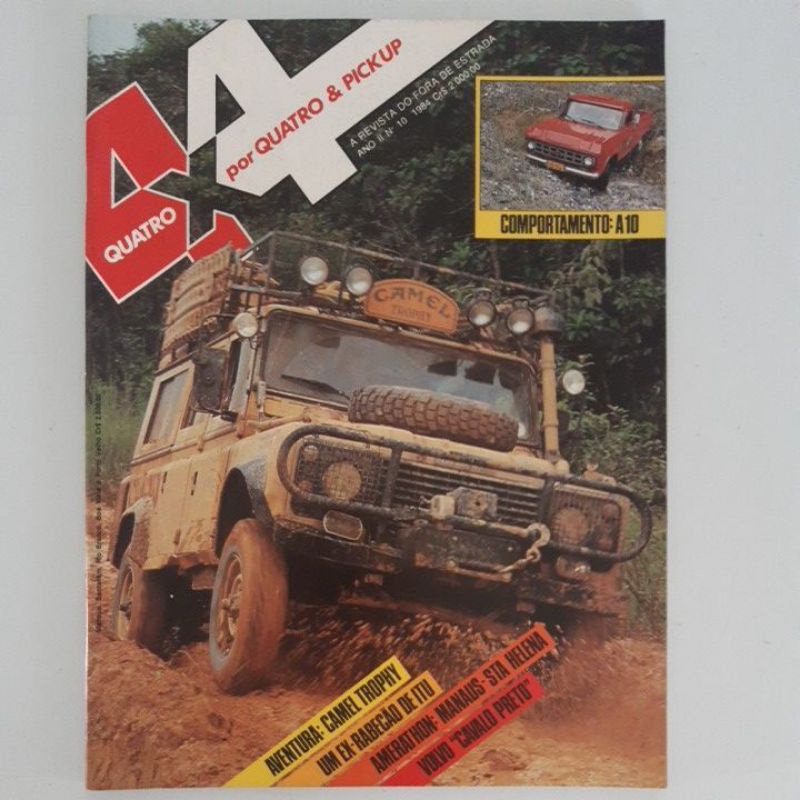 Revista 4x4 E Pickup Camel Trophy 84 A10 Fargo 1947 Land Rover Passat
