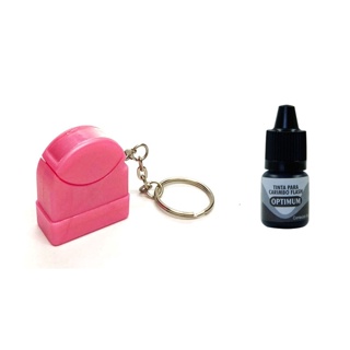 KIT Carimbo Personalizado + Tinta preta 5ml em Oferta na Shopee