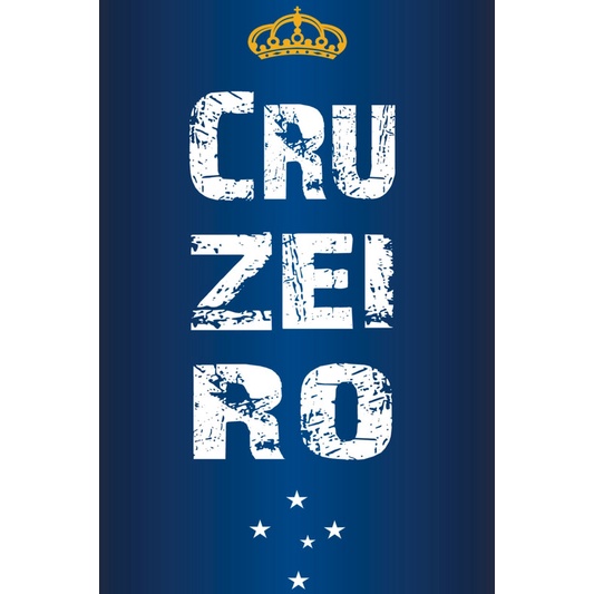 Placa Quadro Decorativo Cruzeiro Mafia Azul Zeiro maior de minas de MDF 6mm (Não empena com tempo) 20x28cm Impressão Direta 79