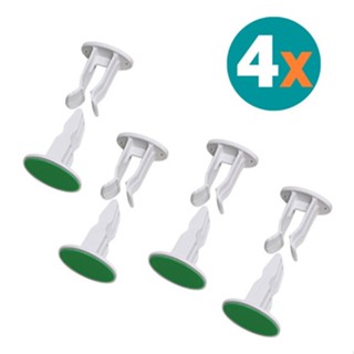 Kit 4 Un Trava Porta Prendedor Fixador Adesivo Parede Rodapé