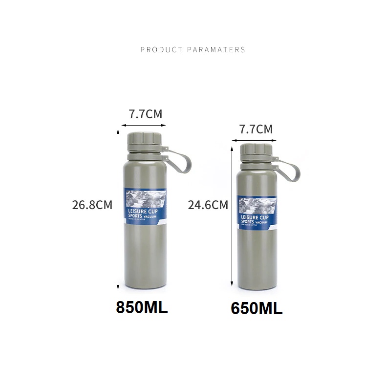 Garrafa Térmica 650ml 850ml 1.100L em Aço Inoxidavel Modelo Travel à Vácuo  Esportes Ao Ar Livre Montanhismo Aptidão Térmica Garrafa Grande Capacidade  Portátil Chá | Shopee Brasil