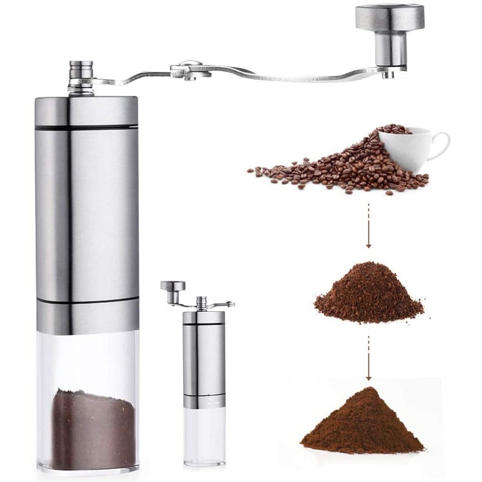 Moedor De Café Inox Moedor Cerâmica Com Ajuste De Moagem Moe Grãos