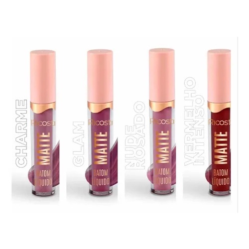 Batom Liquido Ricosti Matte Unidade  Longa Duração Promoçao