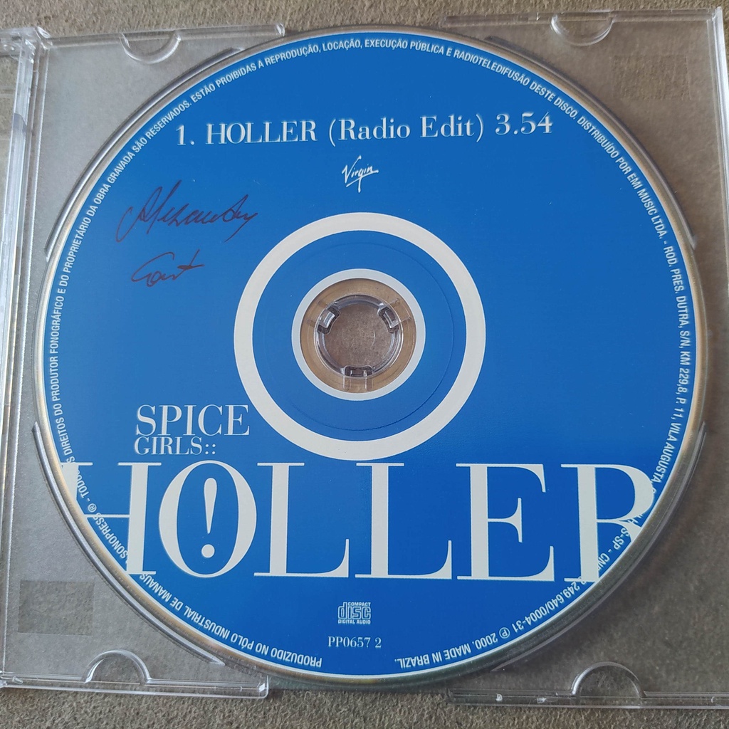 Cd Single Spice Girls Holler Edit version Brasil promocional Virgin 2000