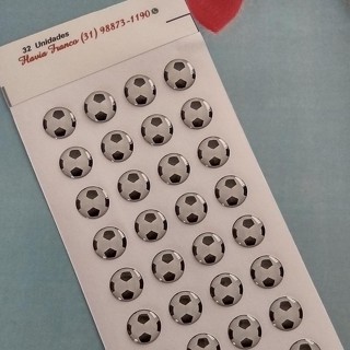 01 CARTELA BOLA PRETO E BRANCO