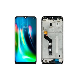 Tela Frontal Touch Display Moto G9 Play Xt2083 E7 Plus Xt2081 Com Aro E Sem Aro