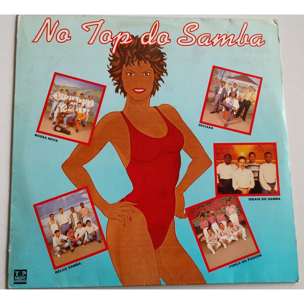 Lp No top do samba 1994 raro colecionador