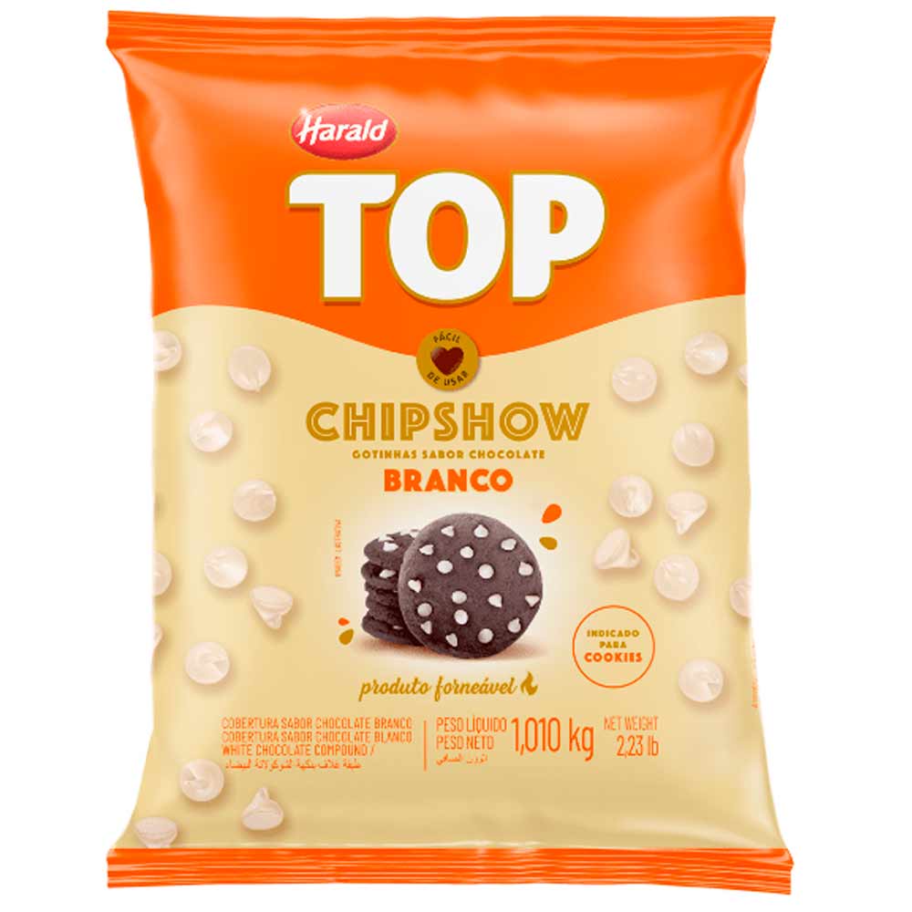 Chocolate Branco em Gotas Chipshow 1,01kg - Melken