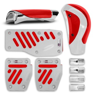 Jogo Pedaleira Manopola Pino Pneu Esportiva Automotiva Pedal Para Carro Acessório veicular em Oferta na Shopee