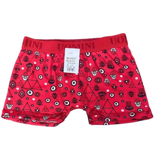 Kit/3 Cueca Boxer Box Infantil Microfibra Estampadas Elástico Personalizado Presente
