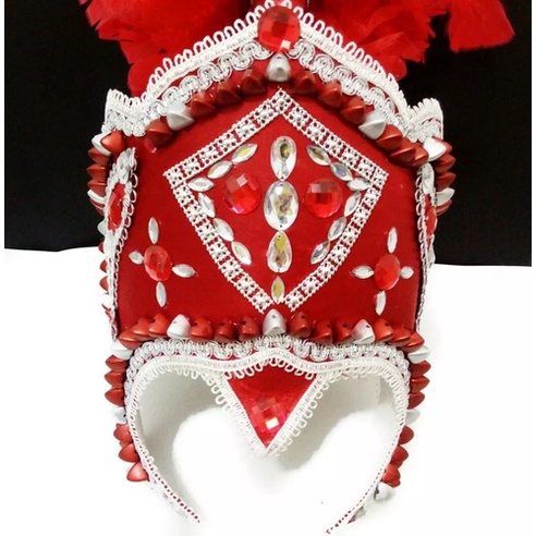 Paramenta Ogum Completa Capacete De Ogum Umbanda Vermelho