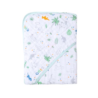 Toalha De Banho para Bebê Fralda Soft Especial Capuz Papi Dino Verde em Oferta na Shopee