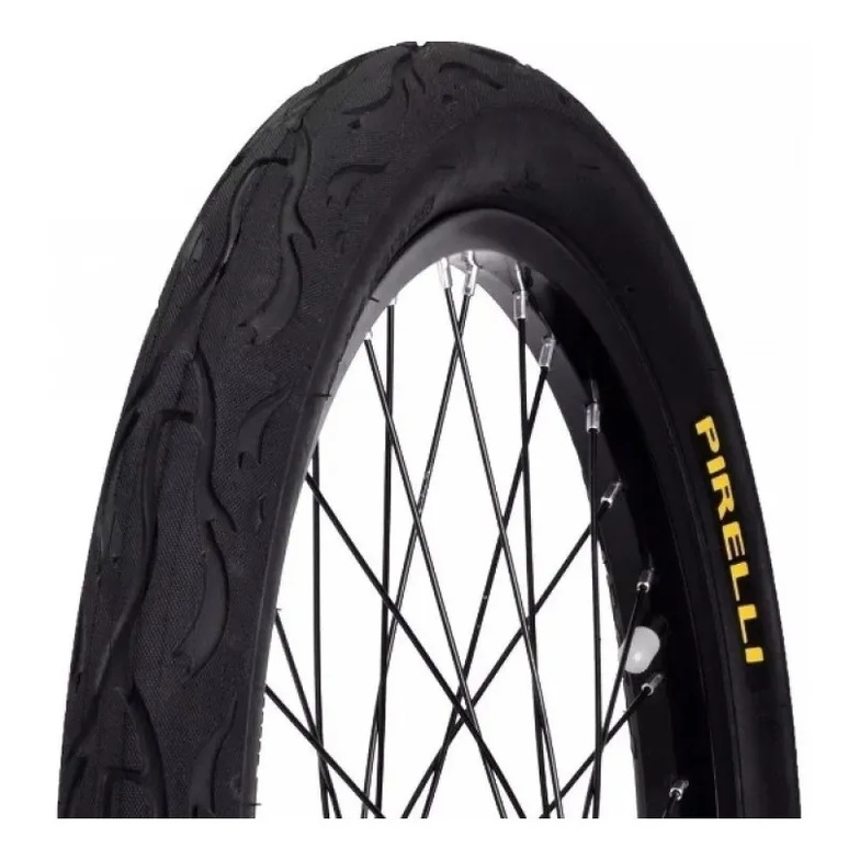 Pneu Bicicleta Bmx Pirelli Flame Tornado Beta Aro 20 X 2.125 Balão Largo