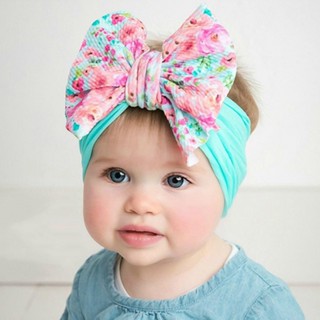 Nova Faixa De Cabelo De Nylon Laço Para Bebês Fofo Macio Estampa De Cabeça em Oferta na Shopee