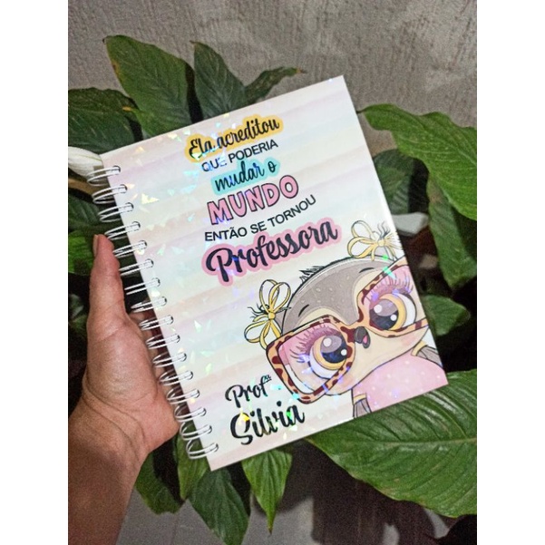 Caderno planner professor