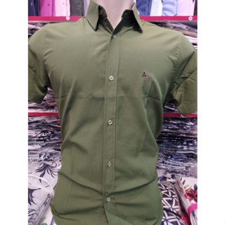 camisa social manga curta slim fit microleve com elastano não amassa passa fácil em Oferta na Shopee