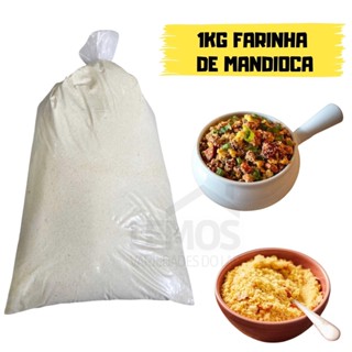 Farinha De Mandioca Torrada E Fina A Melhor Da Bahia 1 Kg Farinha Nordestina
