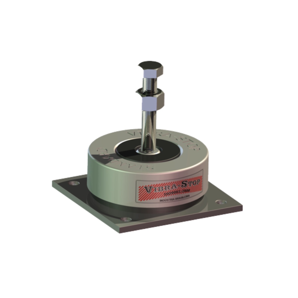 Amortecedor De Vibração Com Chapa 4 Furos Standard 5/8"  Fixação em Oferta na Shopee