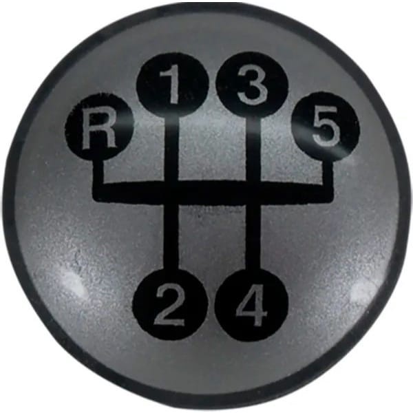 Tampa Emblema Bola Manopla Cambio Corsa/Celta/Astra/Zafira/Vectra/Novo Corsa/Meriva/Montana Até 2011 Prata