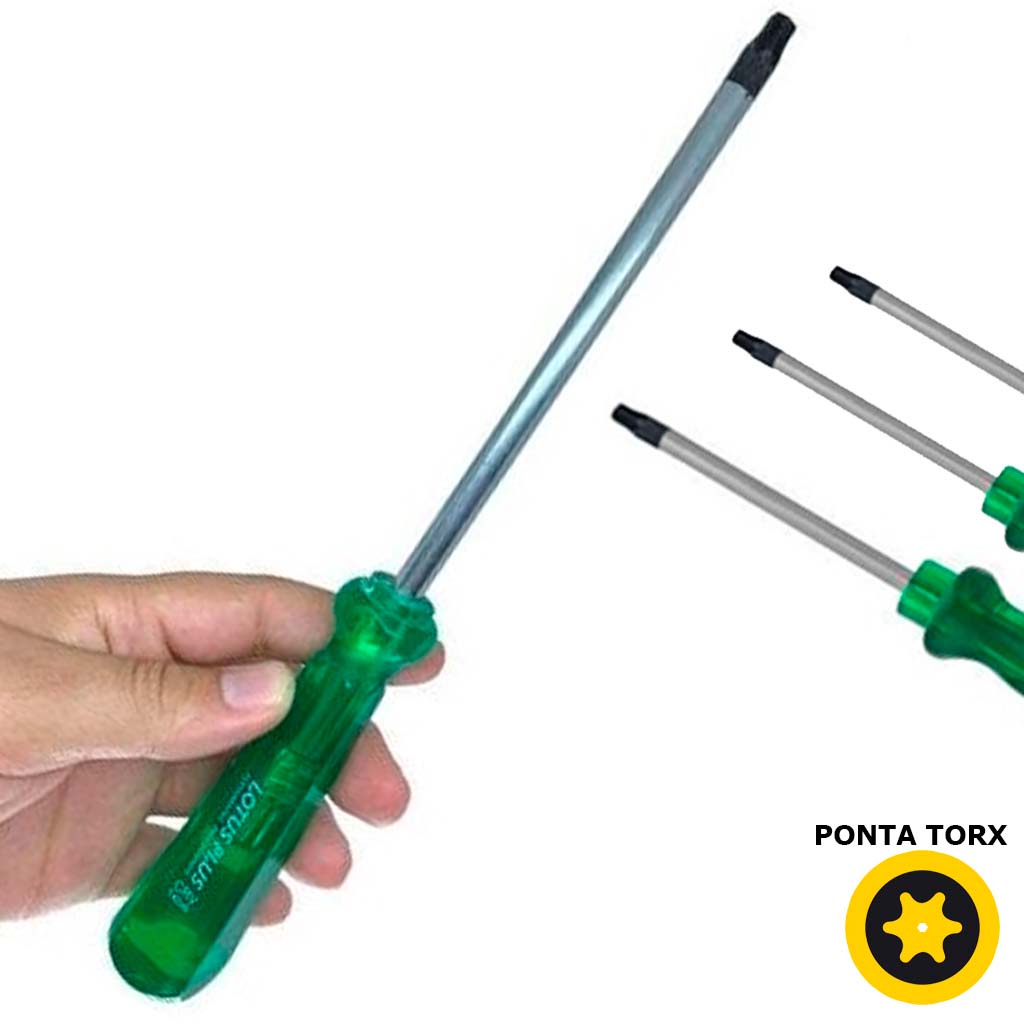 Chave Torx Aço Cromo Vanádio 10 - 45 mm Profissional Vários Tamanhos Com Furo Na Ponta A Escolha