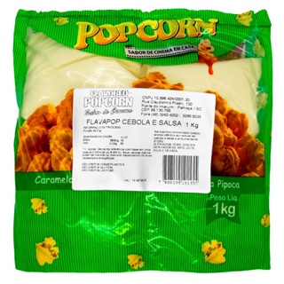 FLAVAPOP - Cebola e Salsa 1kg - Sal Micronizado Popcorn em Oferta na Shopee