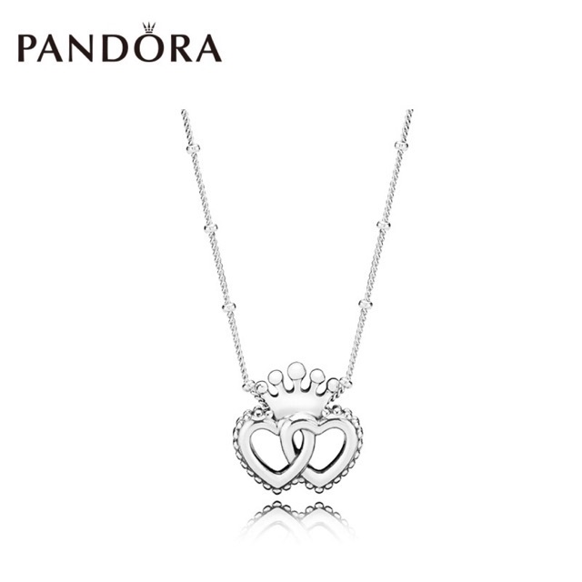 Colar De Prata pando0ra Charm United Regal Hearts Presente w87k