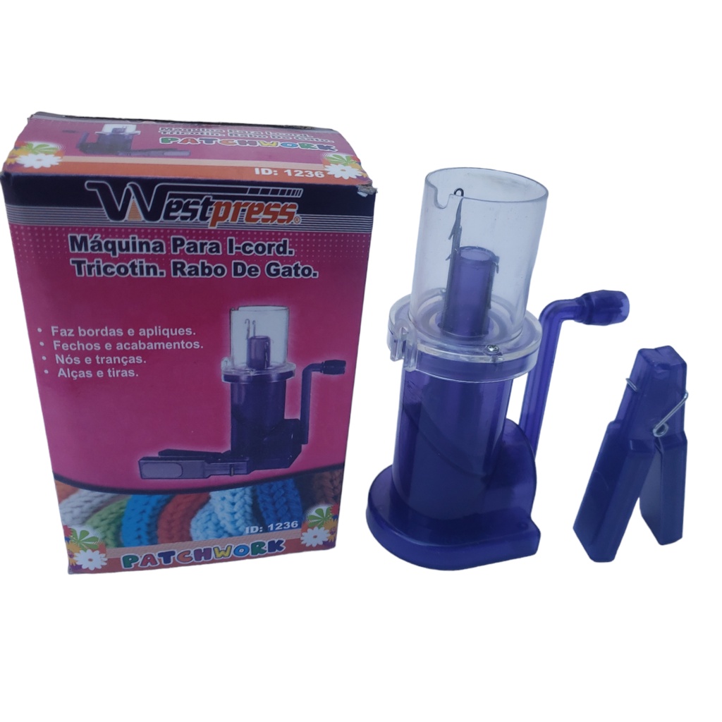 Máquina De Fazer Tricotin Tear Manivela I-cord Rabo De Gato