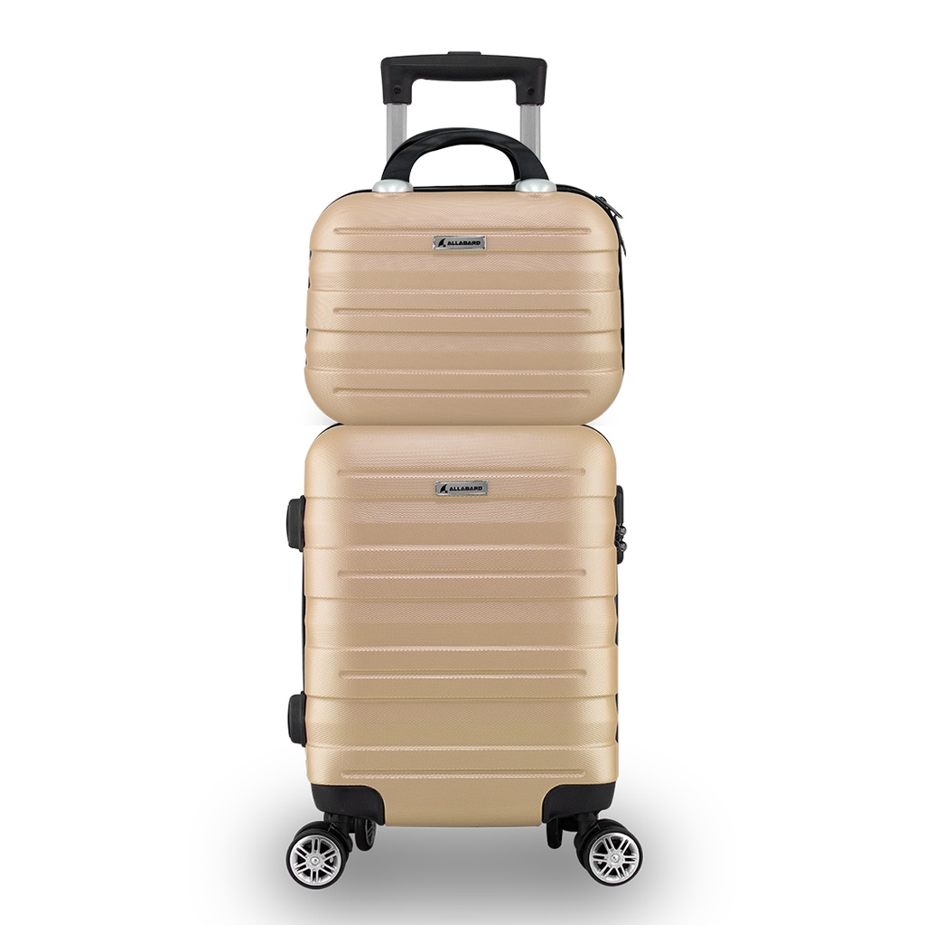 Kit Mala Bordo Viagem Frasqueira ANAC ABS Rígido Avião 45x30x20