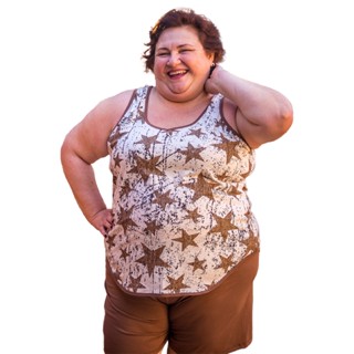 Pijama Feminino Plus Size Regata Short 100% Algodão