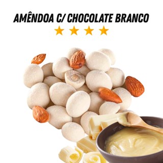 Drageado de Amêndoa com Chocolate Branco - P&P