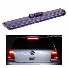 Break Light Universal Luz Freio Gol Fox Corsa Cristal 12 Leds Parati Celta Fiesta Uno