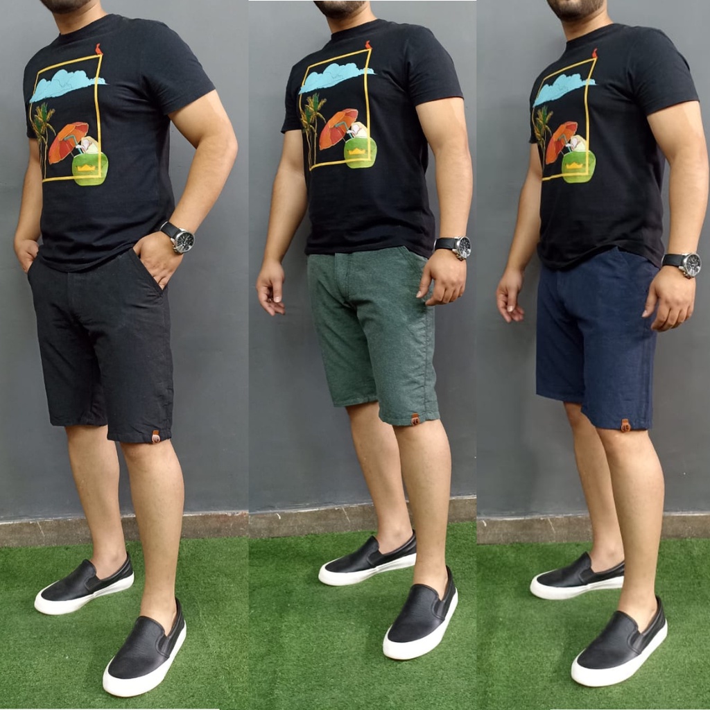 Kit 3 Bermudas de Brim - Menor Preço - Qualidade Padrão Shopping - Promoção - Envio Imediato Masculino Homem Presente em Oferta na Shopee