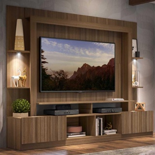 Rack Estante TV 65" com Leds Berlim Multimóveis Madeirado em Oferta na Shopee