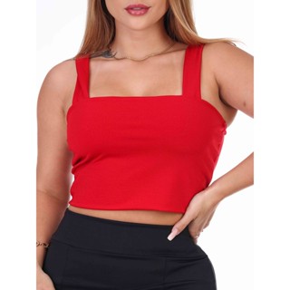 Cropped Alça Grossa Suplex Vermelho