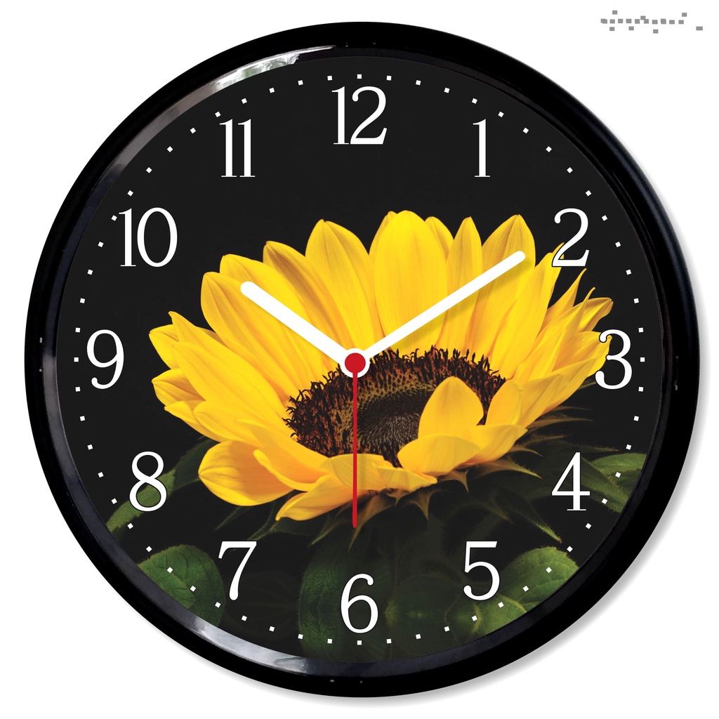 Relogio Parede Flor Girassol Presente Decorativo Cozinha Sala Casa Primavera em Oferta na Shopee