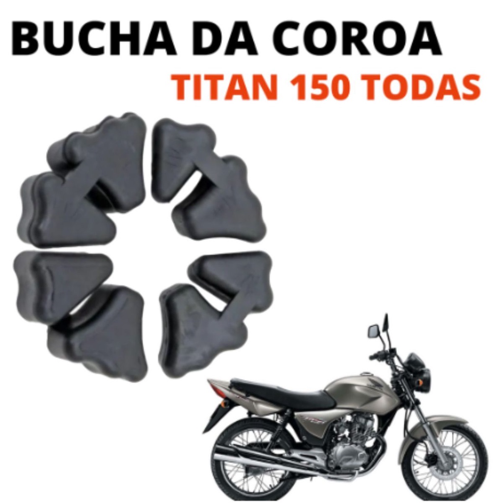 Bucha Borracha Coxim Coroa Cg Titan Fan Cg Titan Fan Super