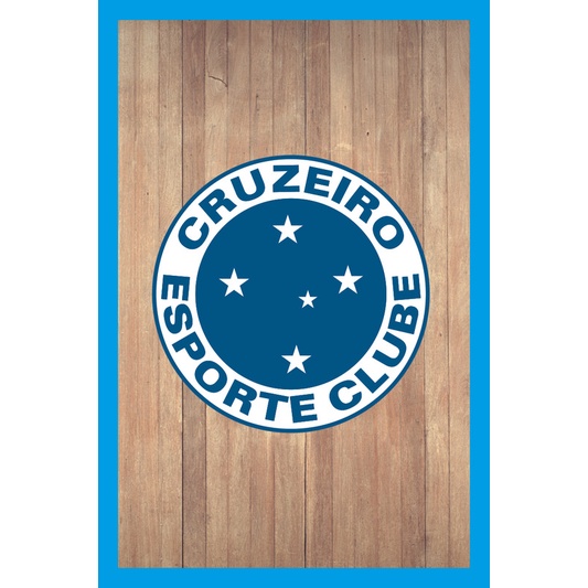 Placa Quadro Decorativo Cruzeiro Mafia Azul Zeiro maior de minas de MDF 6mm (Não empena com tempo) 20x28cm Impressão Direta 81