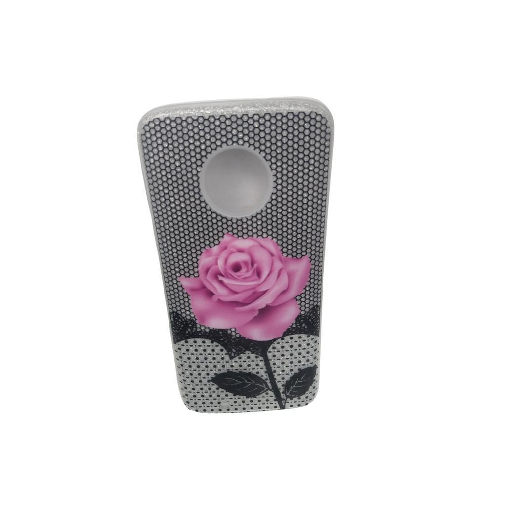 Capa capinha case Motorola Lenovo Moto G6 botao de rosa