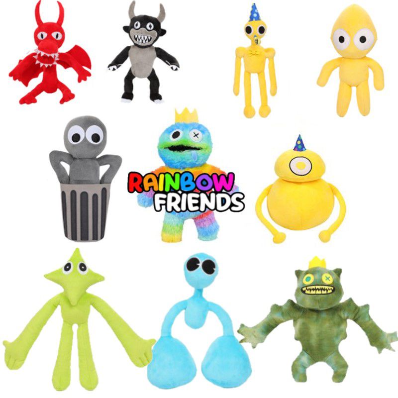 Roblox Rainbow Friends Game Doll Rainbow Villain Rainbow Friends Plush ...