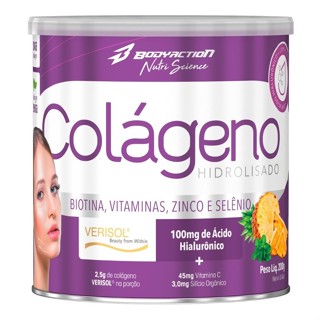 Colágeno Verisol com Ácido Hialurônico Biotina Vitaminas 200g Bodyaction