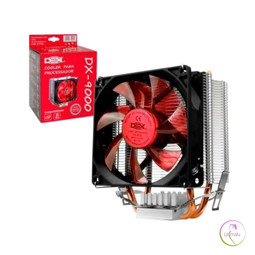 Cooler para Processador GAMER DEX DX-9000 INTEL/AMD - VERMELHO